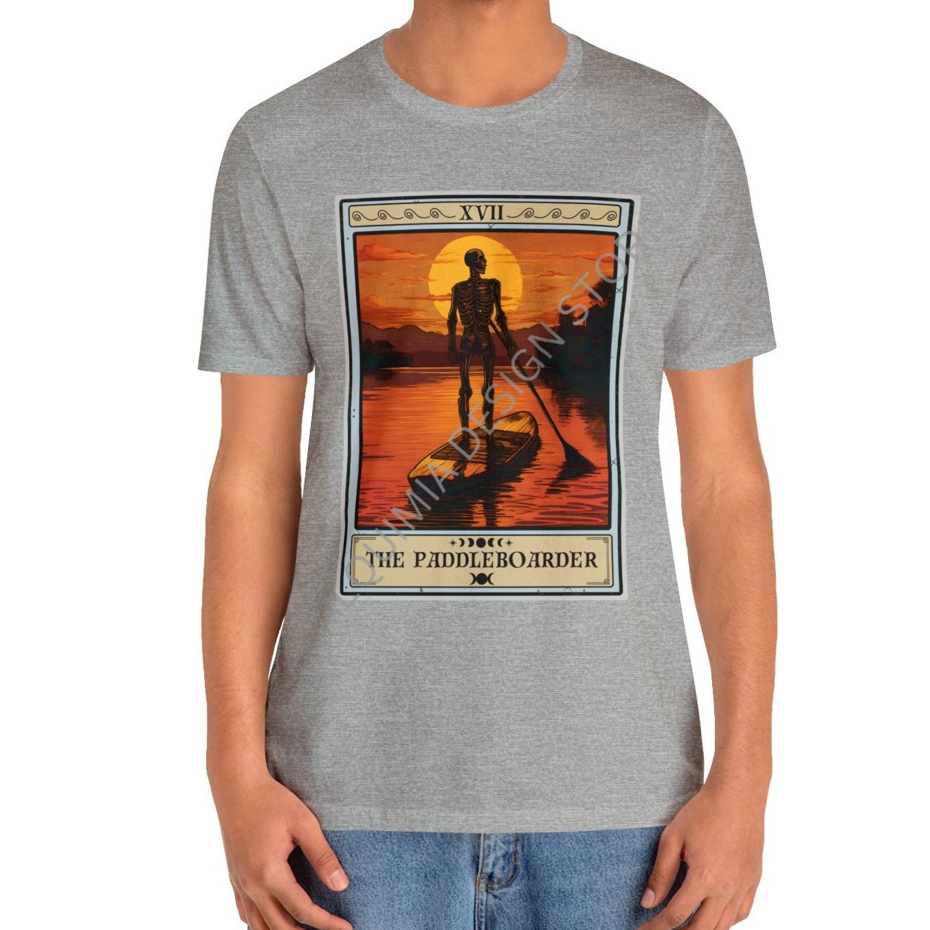 The Paddleboarder Tarot Card Shirt, Stand Up Paddleboarding