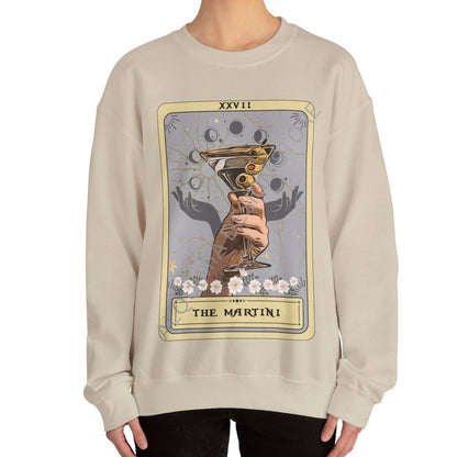 The Martini Tarot Card Sweatshirt, Dirty Martini Cocktail