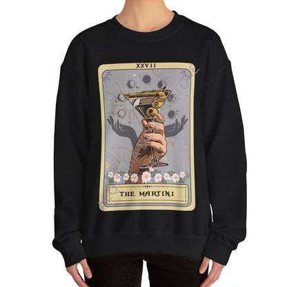 The Martini Tarot Card Sweatshirt, Dirty Martini Cocktail