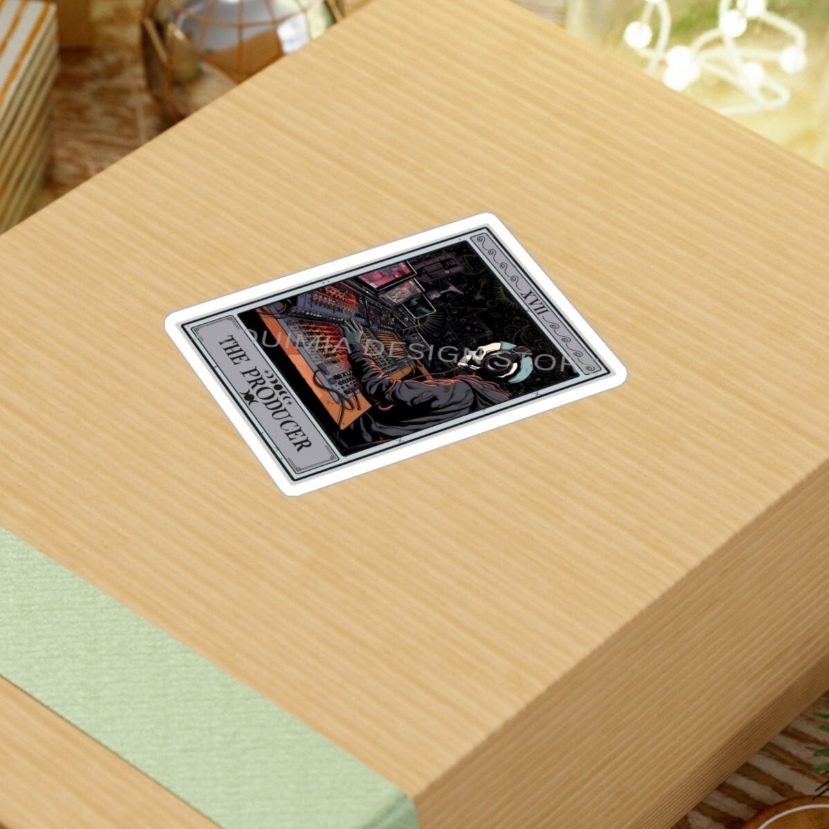 The Producer Tarot Card Sticker,  3" x 4"