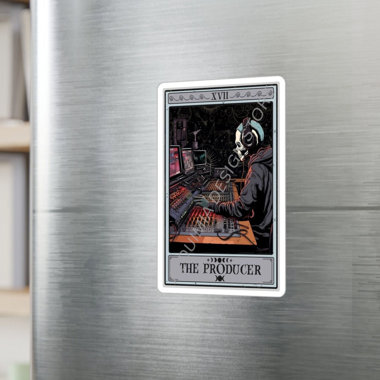 The Producer Tarot Card Sticker,  3" x 4"
