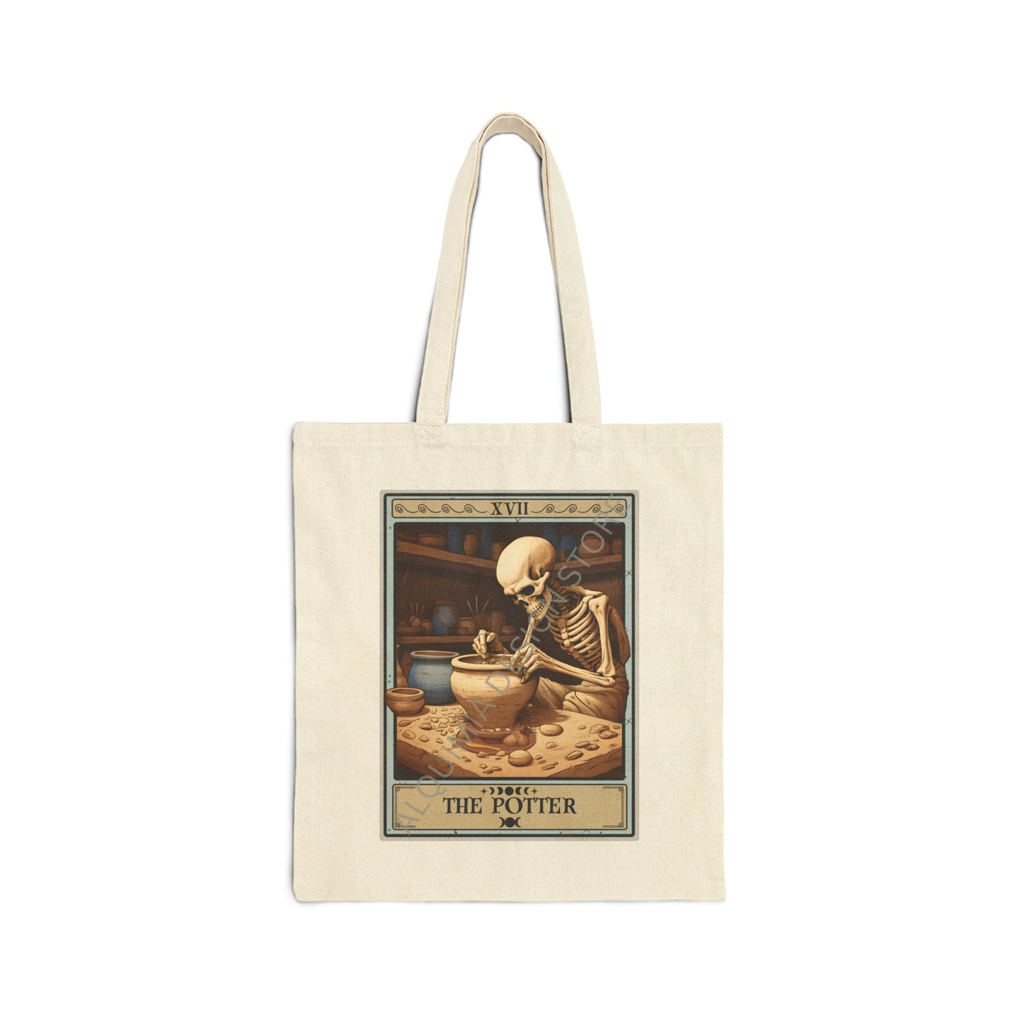 The Potter Tarot Card Tote Bag Pottery Maker 15" x 16"