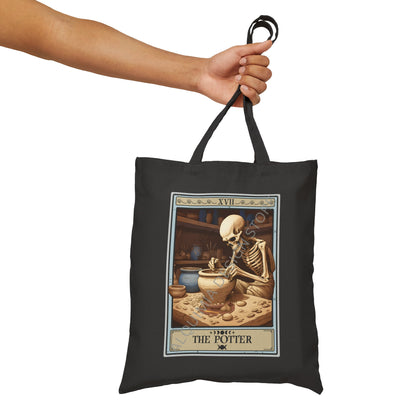 The Potter Tarot Card Tote Bag Pottery Maker 15" x 16"