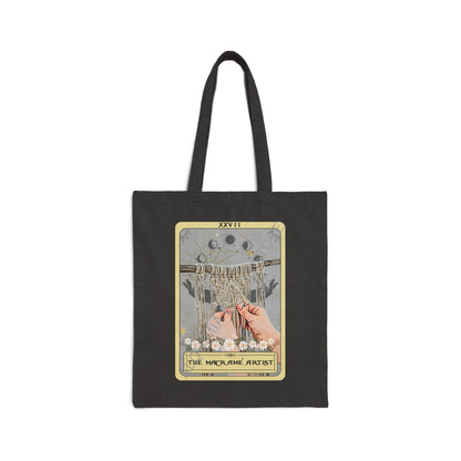 The Macrame Artist Tarot Card Tote 15" x 16"