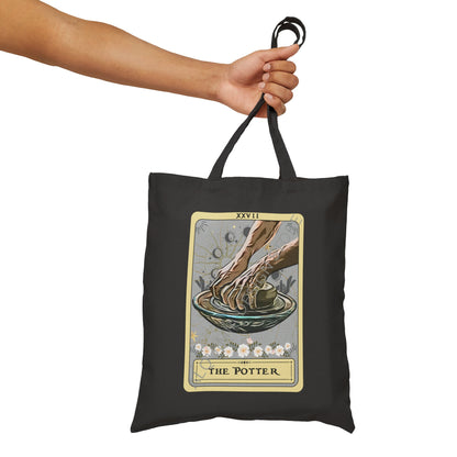 The Potter Tarot Card Tote Bag Pottery Maker 15" x 16"