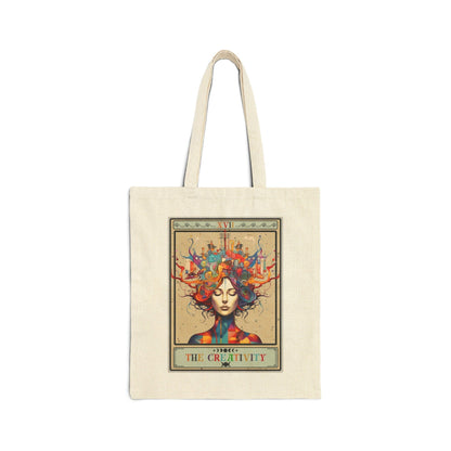 The Creativity Tarot Card Tote Bag  15" x 16"