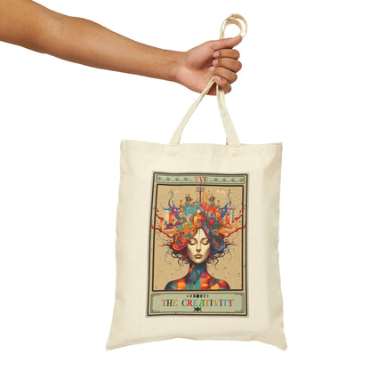 The Creativity Tarot Card Tote Bag  15" x 16"