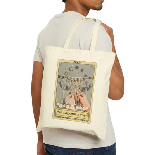 The Macrame Artist Tarot Card Tote 15" x 16"