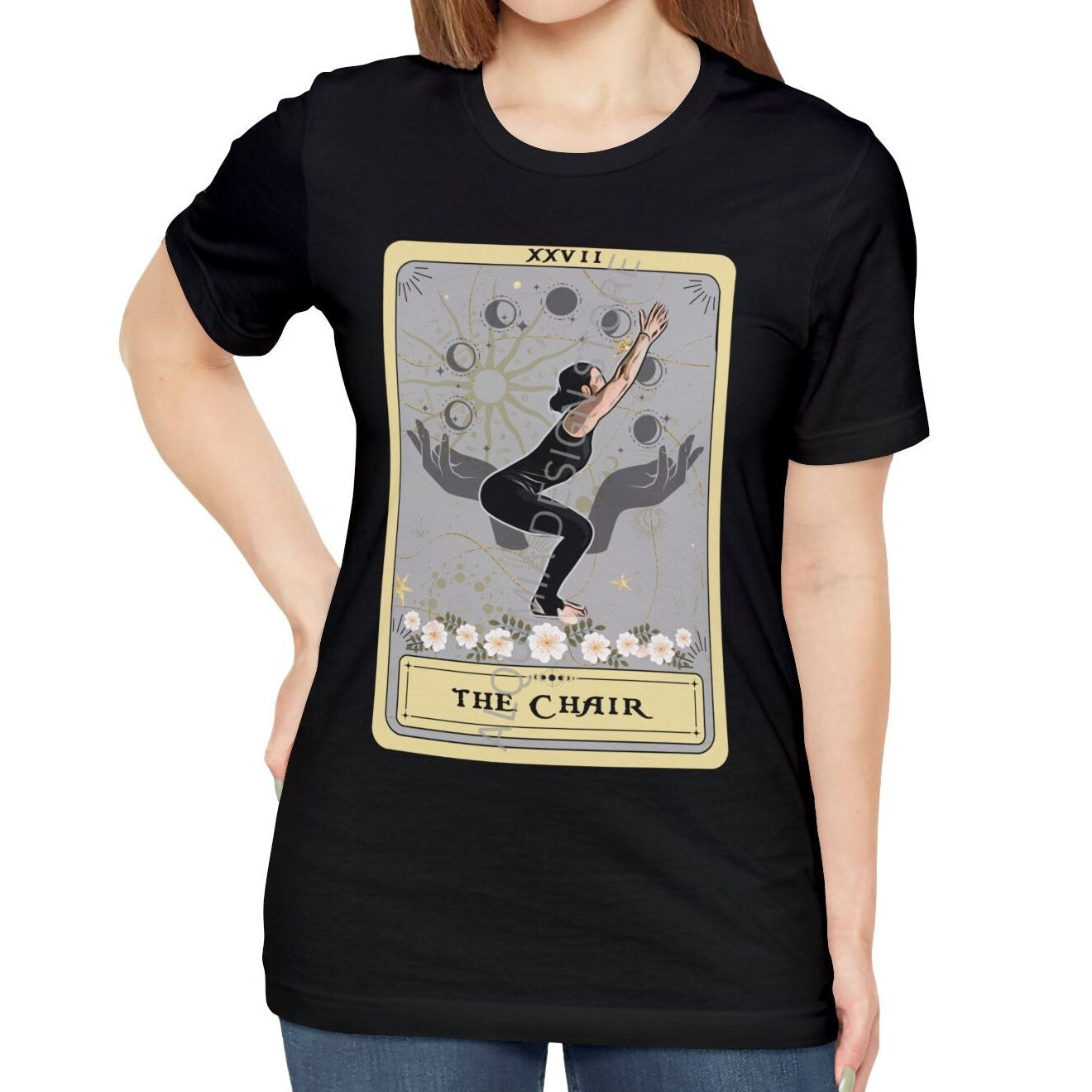 Yoga Pose, The Chair Tarot Card Shirt