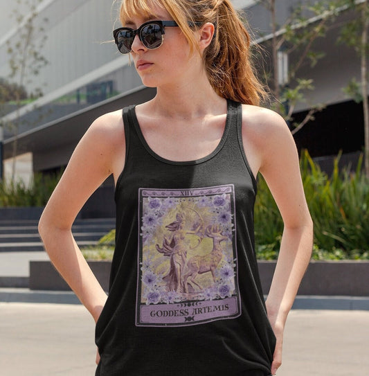 The Goddess Artemis Tarot Card Tank Top