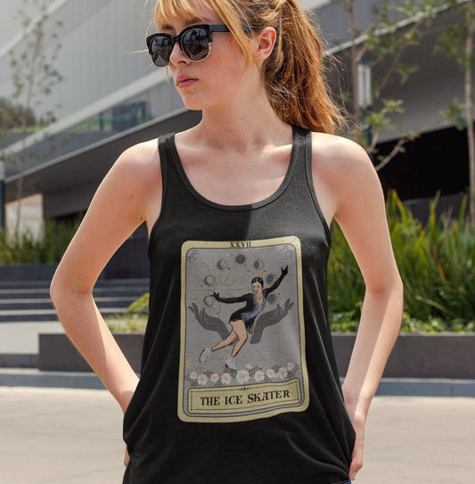 The Ice Skater Tarot Card Tank Top, Figure Skating
