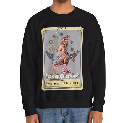 The Roller Girl Tarot Card Sweatshirt, Roller Blade