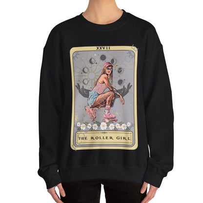 The Roller Girl Tarot Card Sweatshirt, Roller Blade