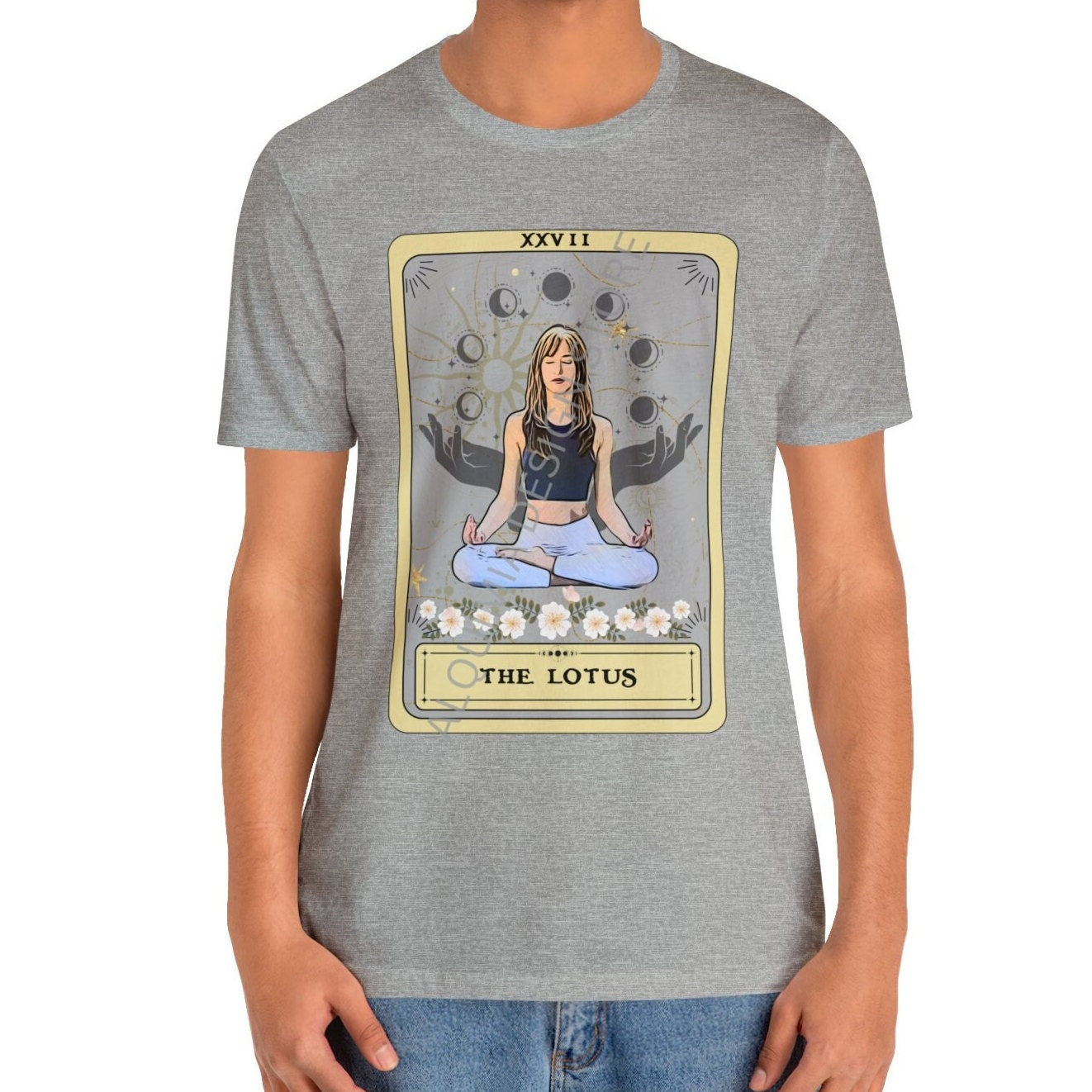 The Lotus Tarot Card Shirt, Yoga Pose