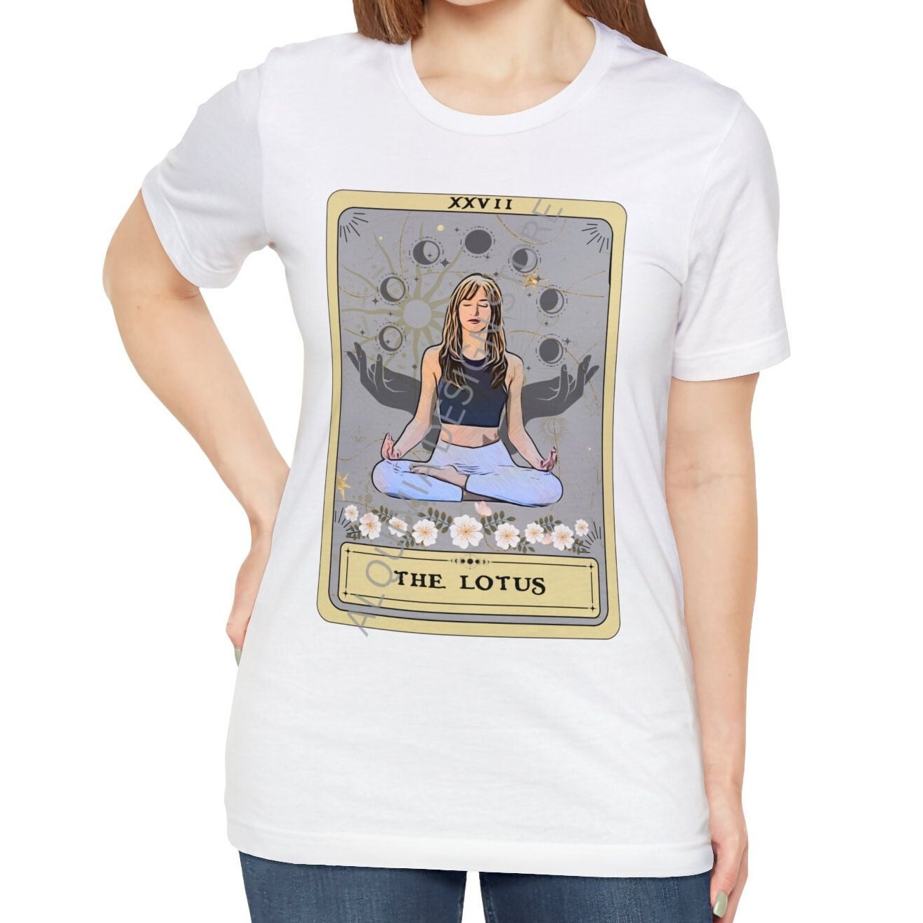 The Lotus Tarot Card Shirt, Yoga Pose