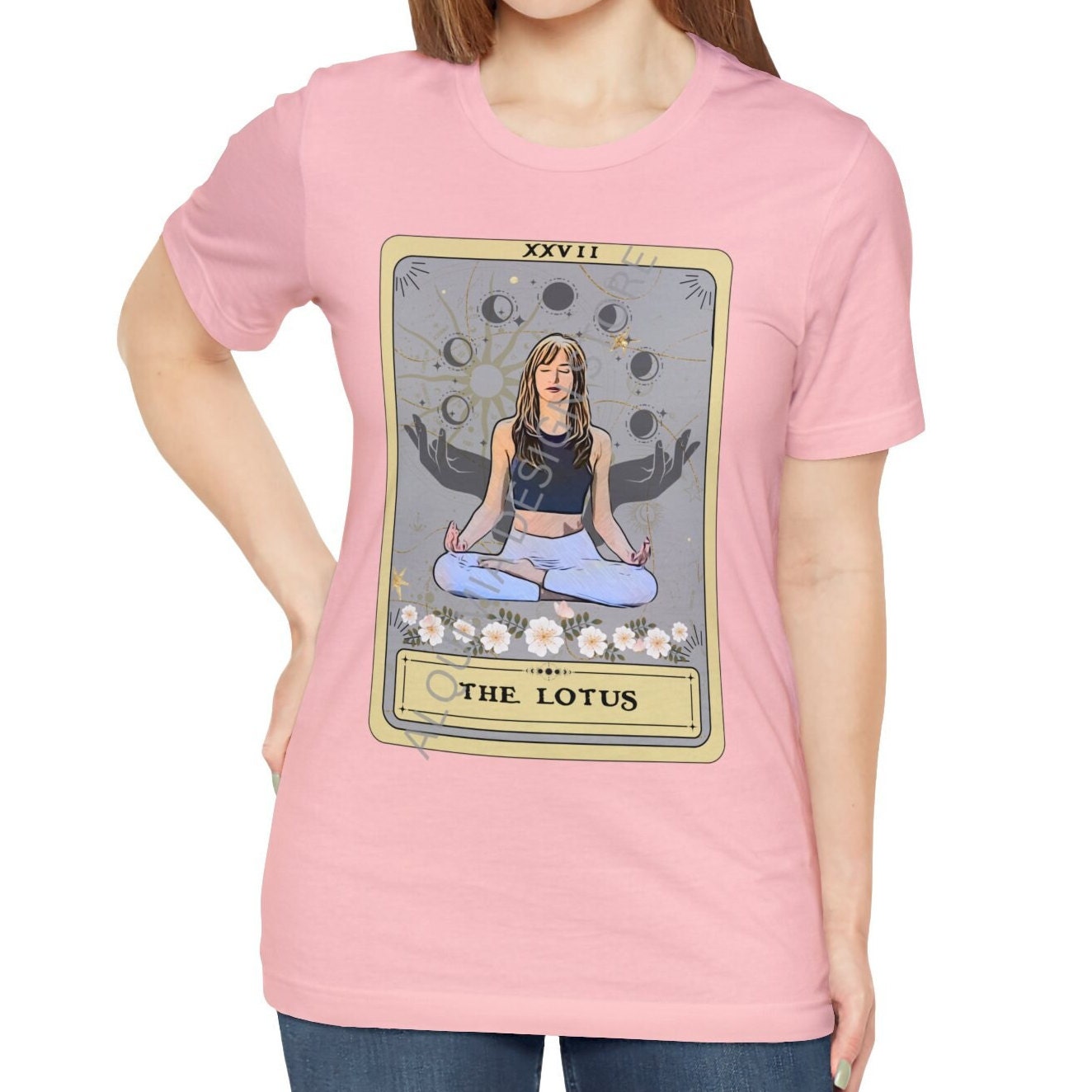 The Lotus Tarot Card Shirt, Yoga Pose