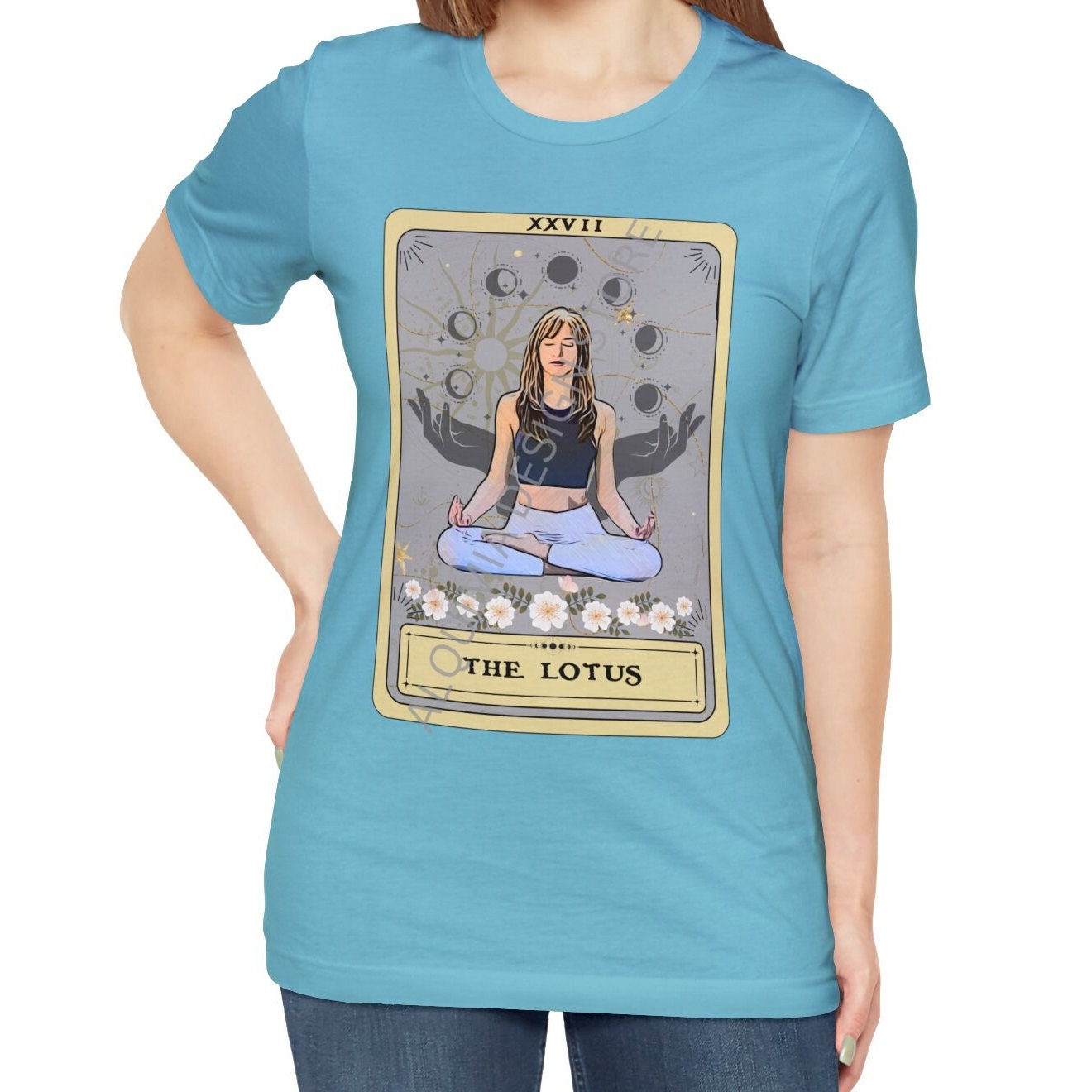The Lotus Tarot Card Shirt, Yoga Pose