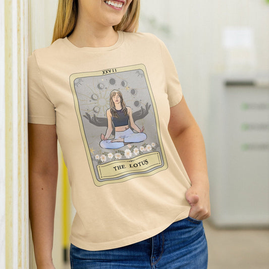 The Lotus Tarot Card Shirt, Yoga Pose