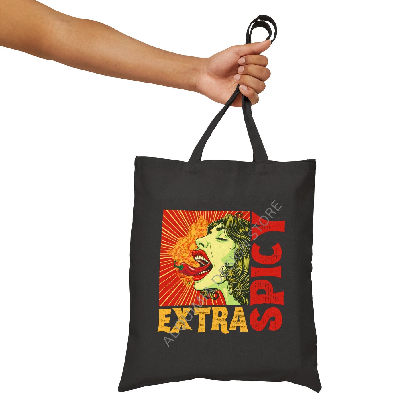 Extra Spicy Tote Bag 15" x 16"