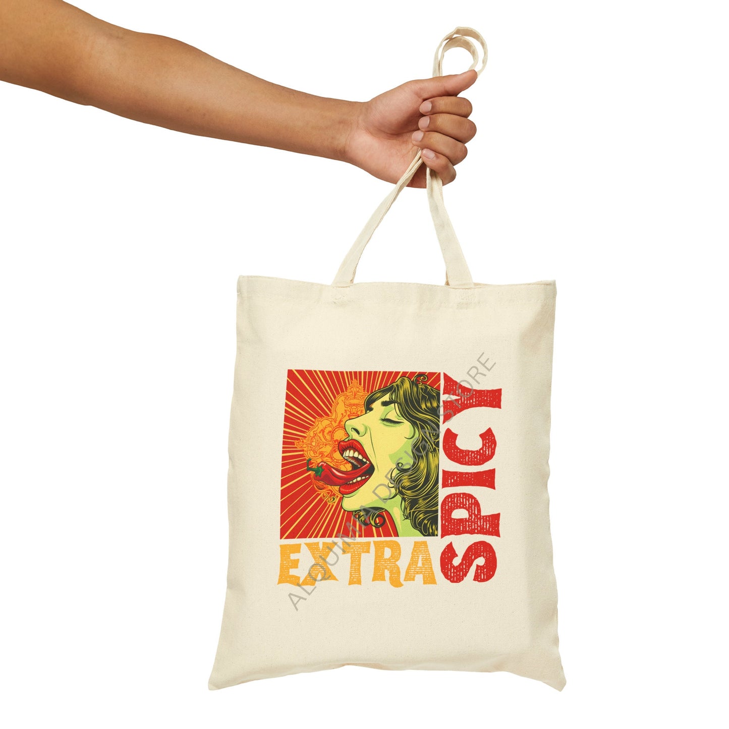 Extra Spicy Tote Bag 15" x 16"