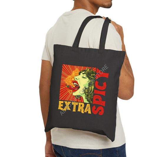 Extra Spicy Tote Bag 15" x 16"