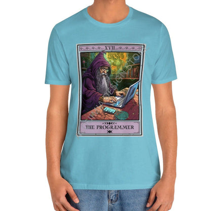 The Programmer Tarot Card Shirt, Wizard Programmer Computer Geek