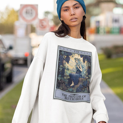 The Princess of Blueberries Tarot Card Sweatshirt