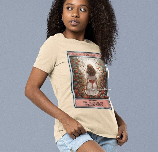 The Princess of Strawberries Tarot Card Shirt, Berry