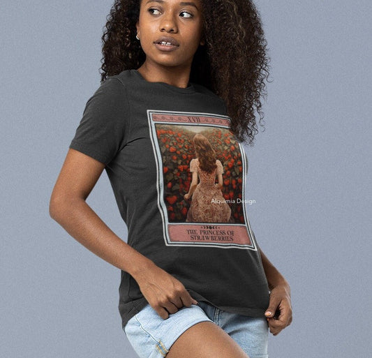 The Princess of Strawberries Tarot Card Shirt, Strawberry