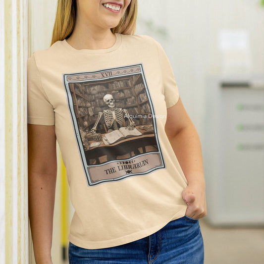 The Librarian Tarot Card Shirt, Library Book Lover