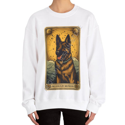 The German Shepherd Dog Tarot Card Sweatshirt