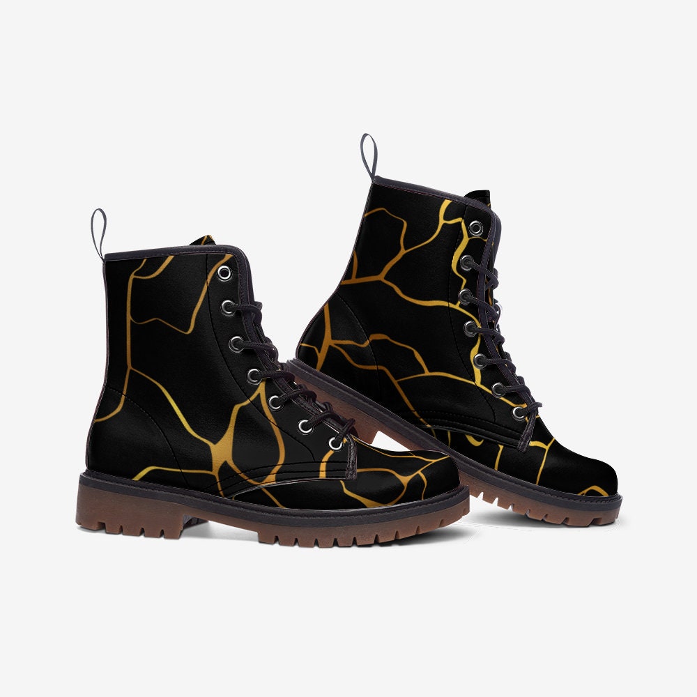 Kintsugi Black Boots