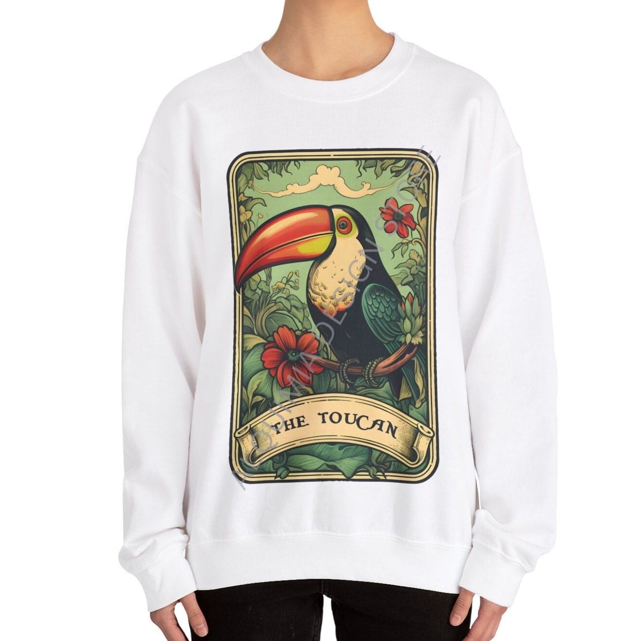 The Toucan Tarot Card Sweatshirt, Bird Lover