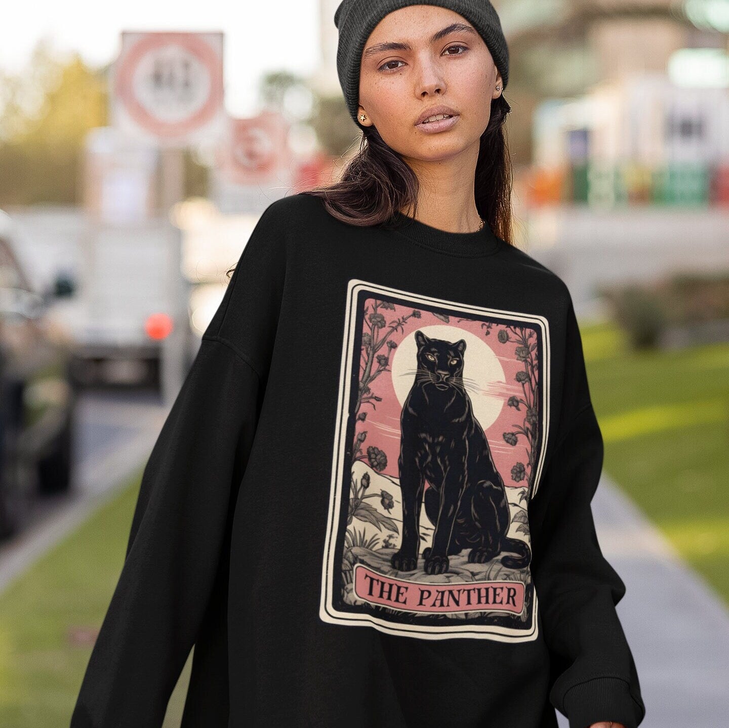 The Panther Tarot Card Sweatshirt