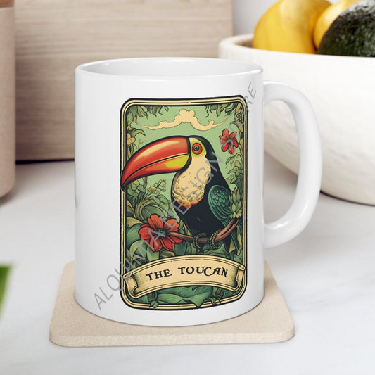 The Toucan Tarot Card Mug, Bird Lover