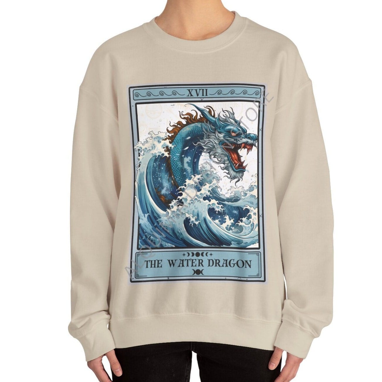 The Water Dragon Tarot Card Sweatshirt, Year of The Dragon Chinese Zodiac