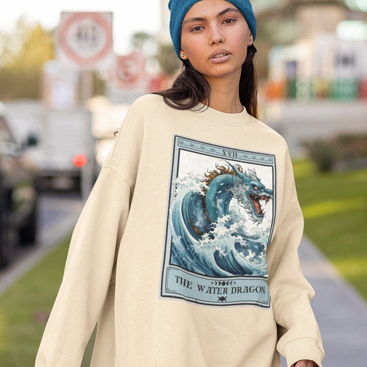 The Water Dragon Tarot Card Sweatshirt, Year of The Dragon Chinese Zodiac