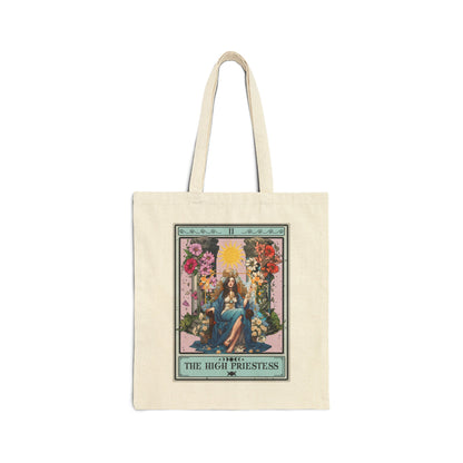 High Priestess Tarot Card Tote Bag 15" x 16"