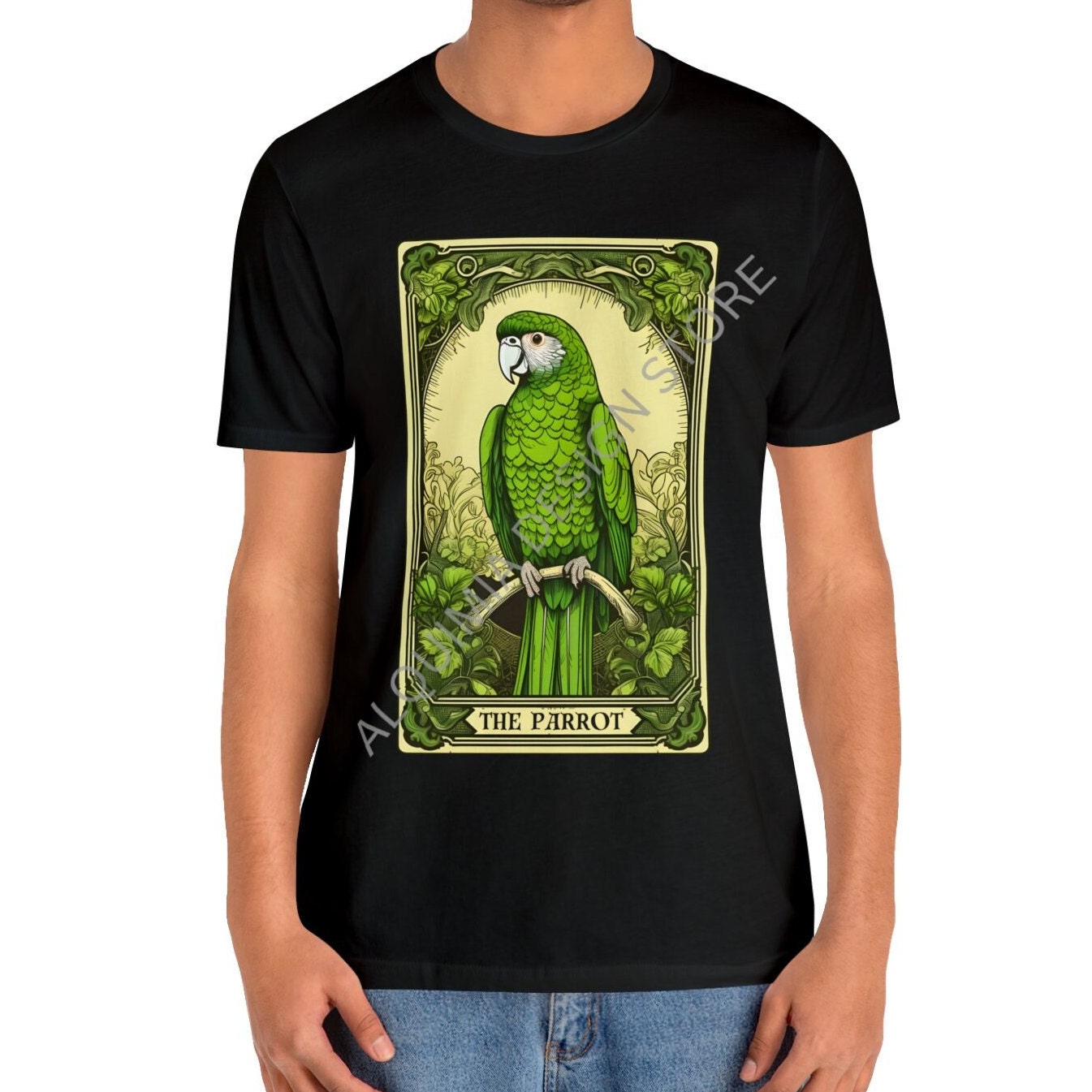 The Parrot Tarot Card Shirt, Bird Lover