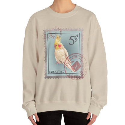 Cockatiel Post Stamp Sweatshirt