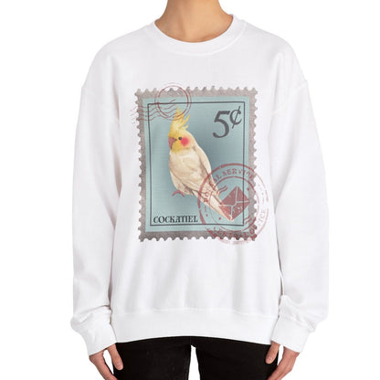 Cockatiel Post Stamp Sweatshirt