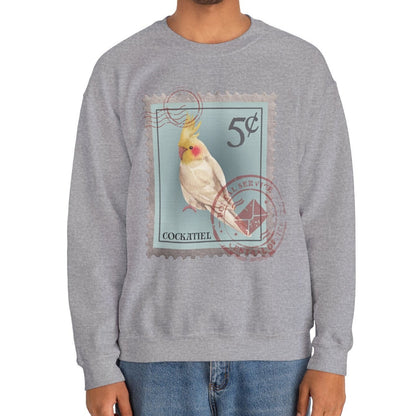 Cockatiel Post Stamp Sweatshirt