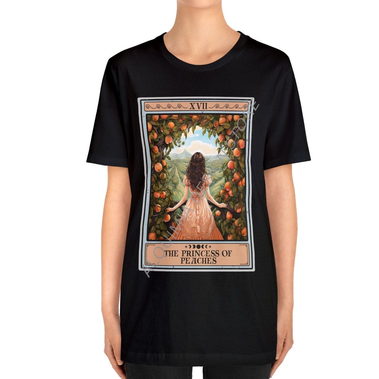 The Princess of Peaches Tarot Card Shirt, Peach Lover