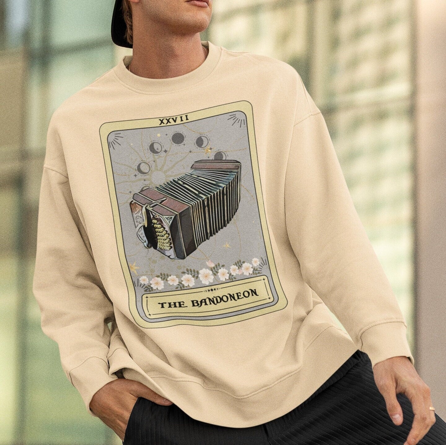 The Bandoneon Tarot Card Sweatshirt