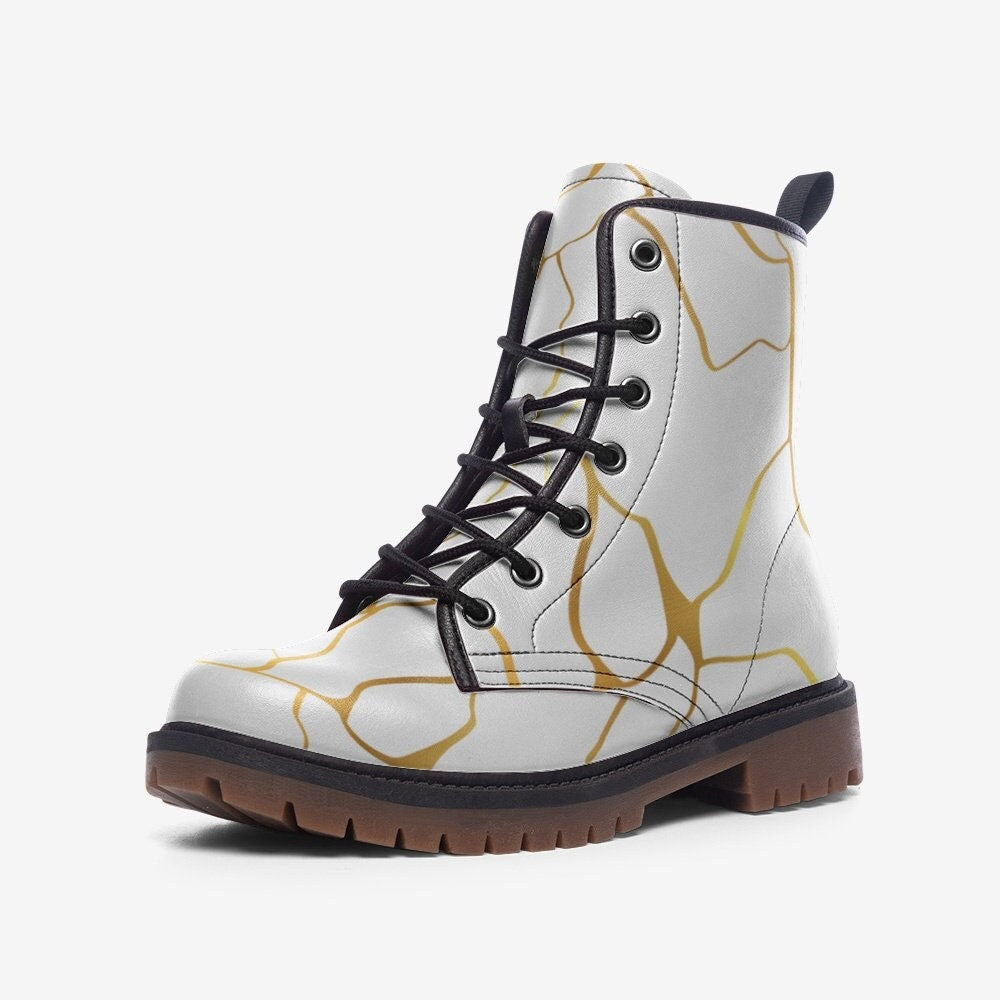 Kintsugi White Boots