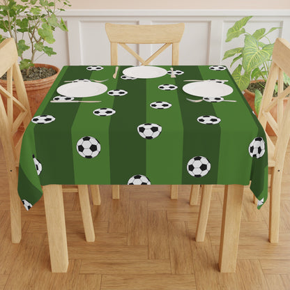 Soccer Tablecloth, Birthday, 55" x 55"