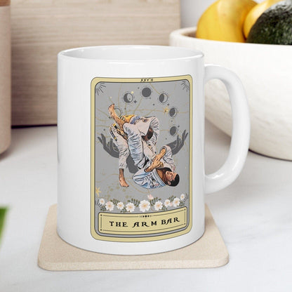 Jiu Jitsu Mug, The Arm Bar Tarot Card Mug