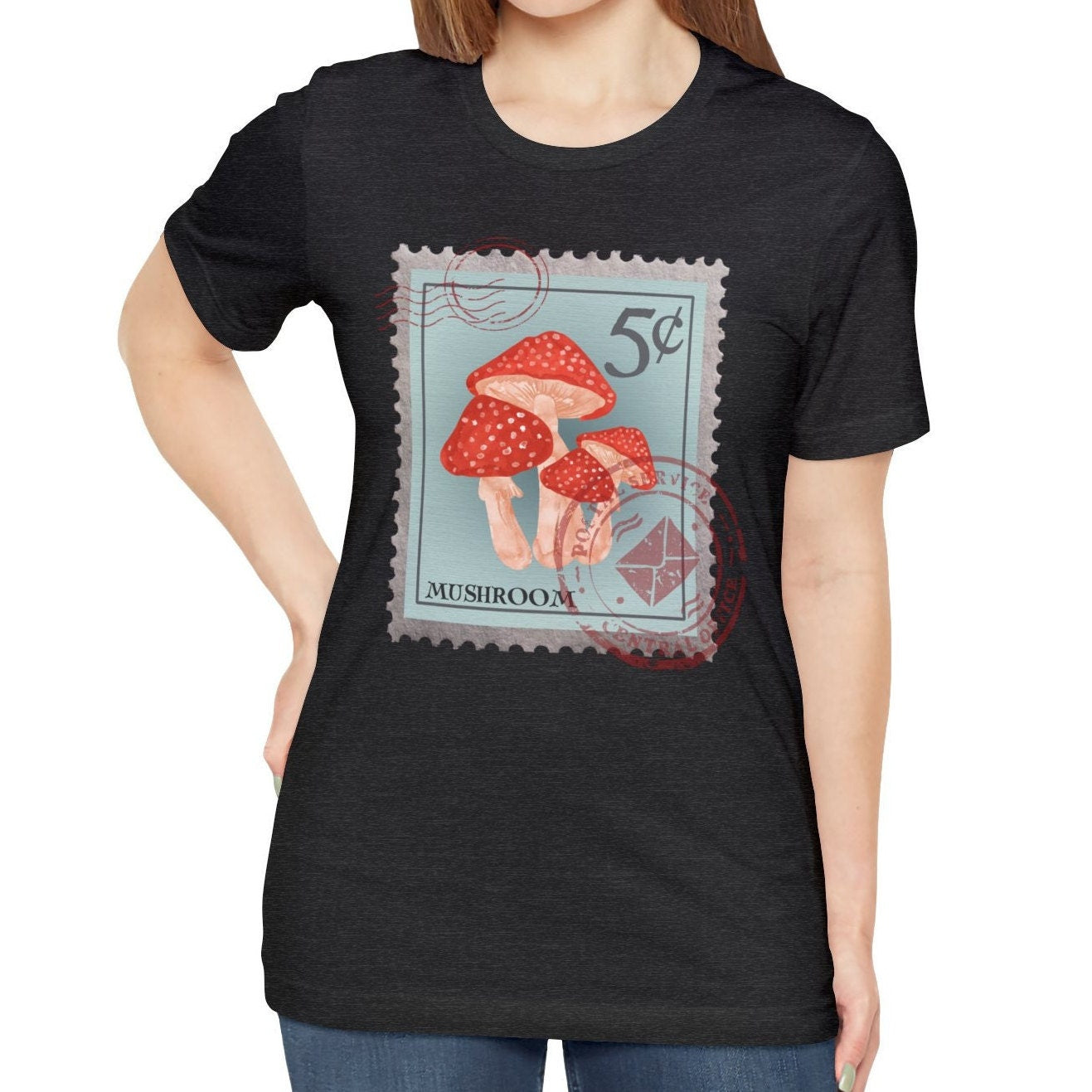 Mushroom Post Stamp T-Shirt