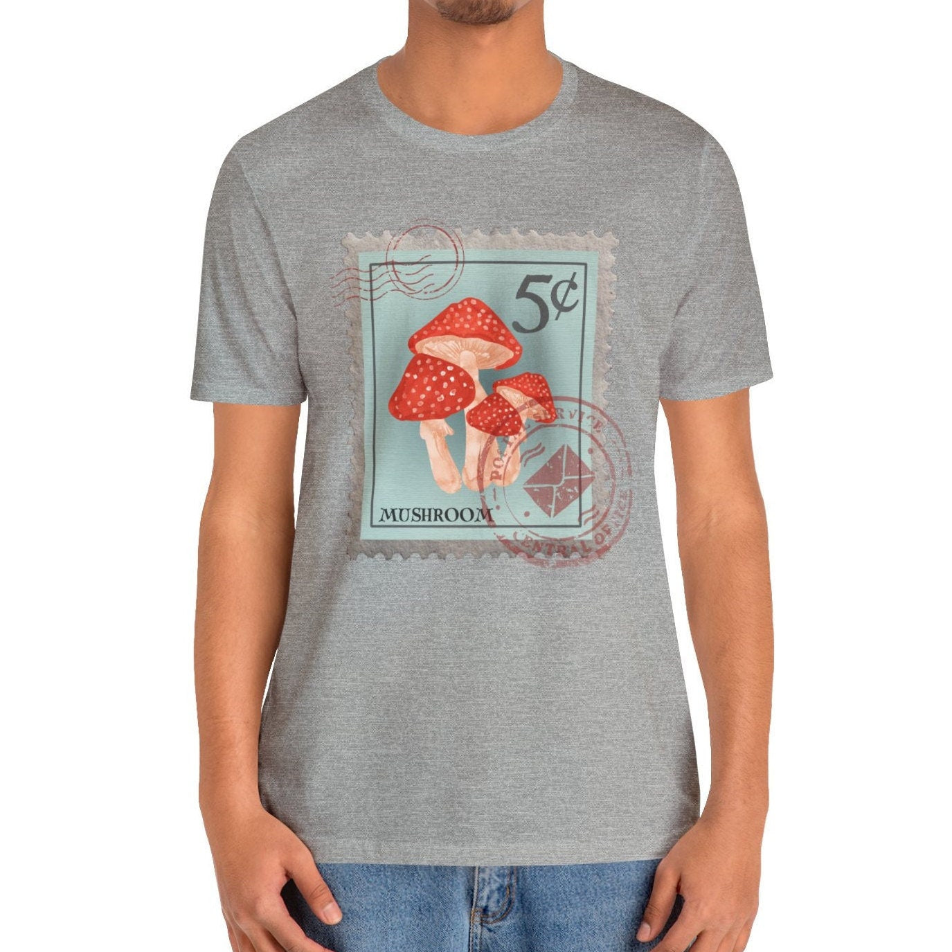Mushroom Post Stamp T-Shirt