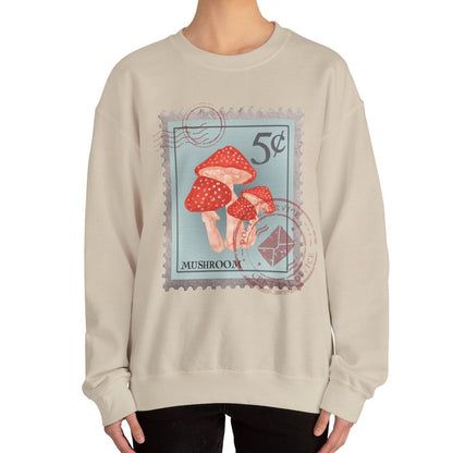 Mushroom Post Stamp Sweatshirt, Mycology